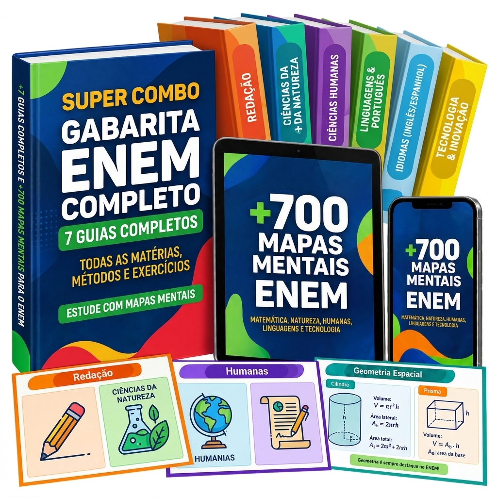 Super Combo ENEM Completo 7 em 1 + Simulado